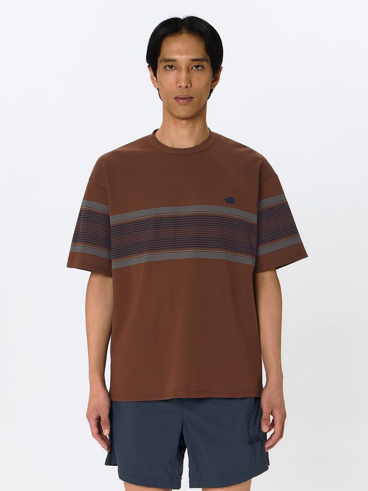 THE NORTH FACE(ザ・ノース・フェイス) ｜ショートスリーブフリーランパネルボーダークルー（メンズ）