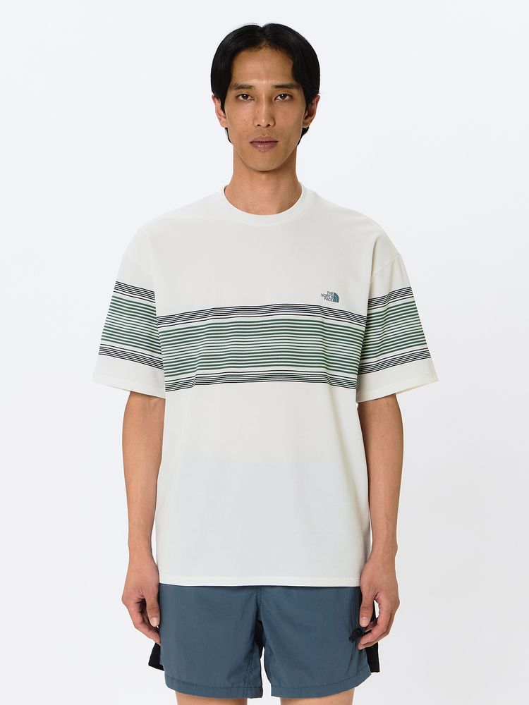 THE NORTH FACE(ザ・ノース・フェイス) ｜ショートスリーブフリーランパネルボーダークルー（メンズ）
