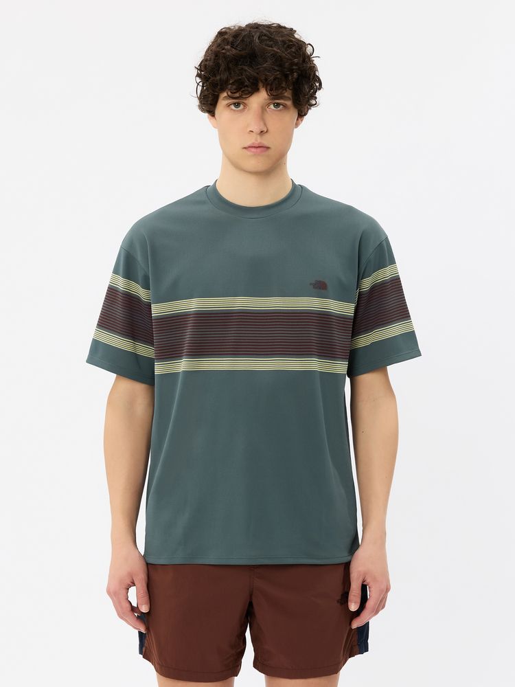 THE NORTH FACE(ザ・ノース・フェイス) ｜ショートスリーブフリーランパネルボーダークルー（メンズ）