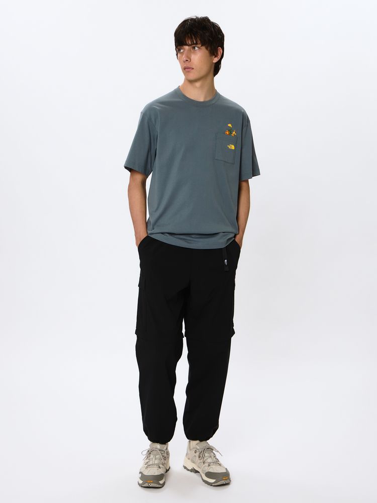 THE NORTH FACE(ザ・ノース・フェイス) ｜ショートスリーブフラッシュドライフラワーロゴティー（メンズ）