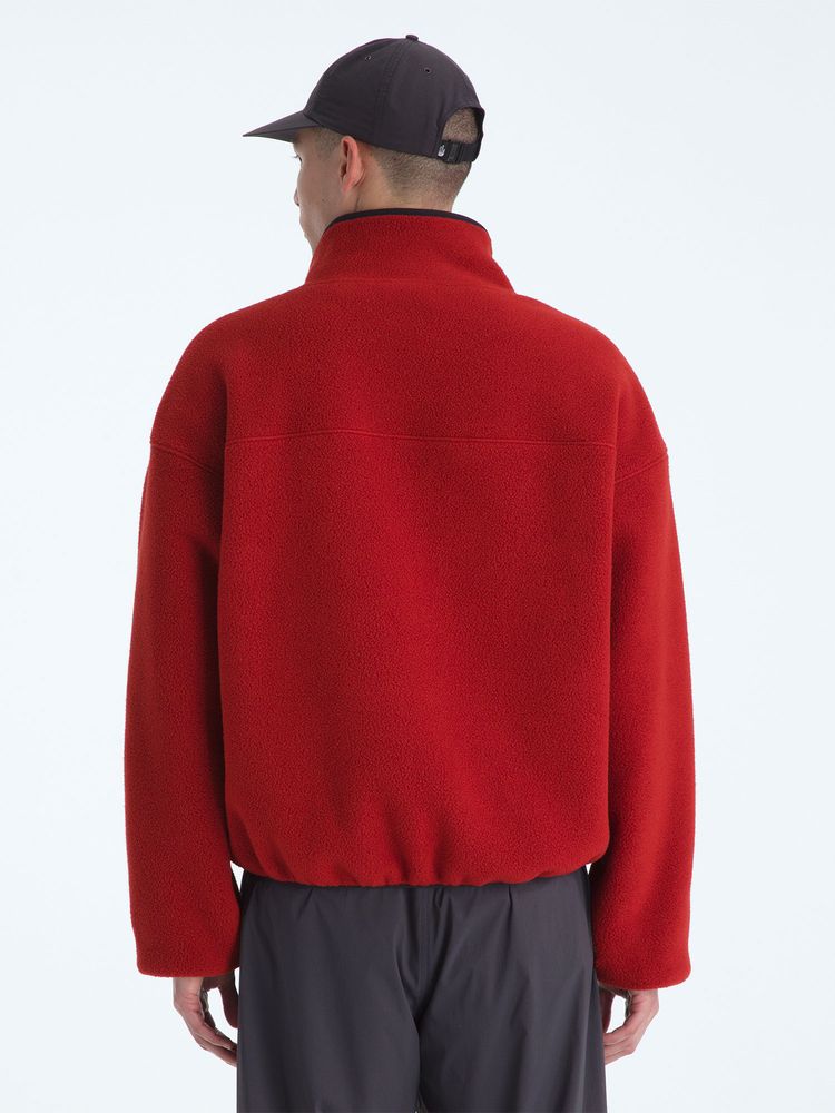 オレンジ系フリースリブ編みブランケット オレンジ系フリースリブ編みブランケット