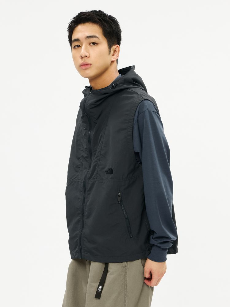 THE NORTH FACE(ザ・ノース・フェイス) ｜ウォッシュドコンパクトフーデッドベスト（ユニセックス）