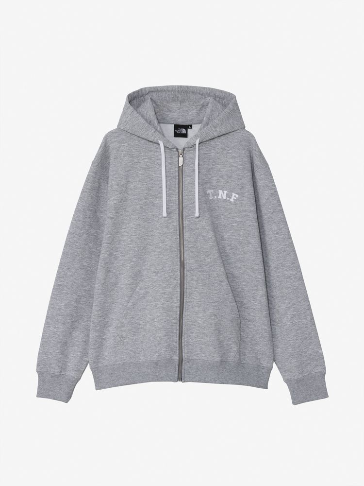 THE NORTH FACE(ザ・ノース・フェイス) ｜TNFロゴヘザースウェットフルジップフーディ（ユニセックス）