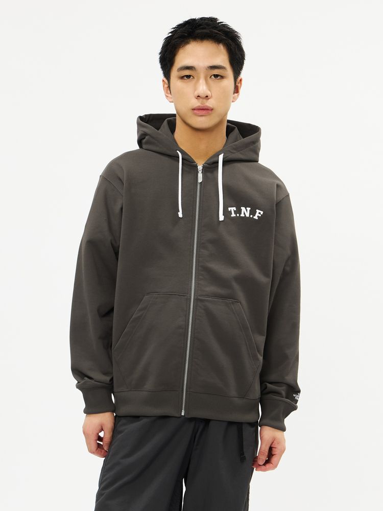 THE NORTH FACE(ザ・ノース・フェイス) ｜TNFロゴヘザースウェットフルジップフーディ（ユニセックス）
