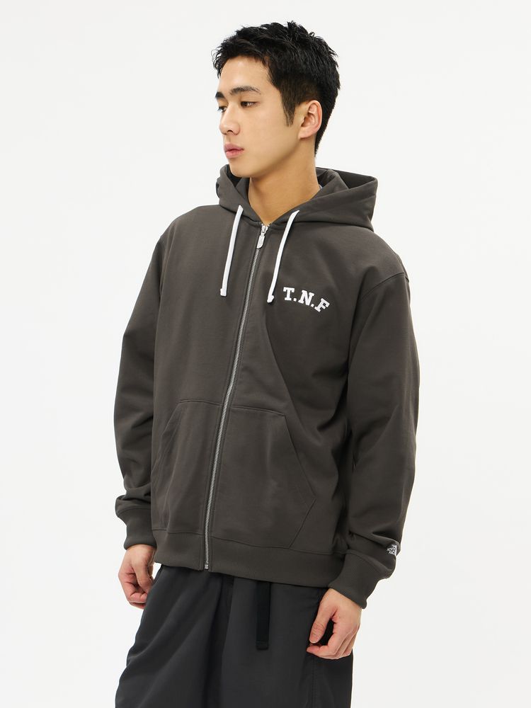 THE NORTH FACE(ザ・ノース・フェイス) ｜TNFロゴヘザースウェットフルジップフーディ（ユニセックス）