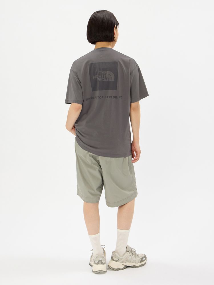 THE NORTH FACE(ザ・ノース・フェイス) ｜ショートスリーブウォッシュドバックスクエアロゴティー（ユニセックス）