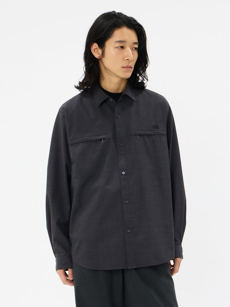 新品！GOLDWIN ウールロングスリーブシャツ L ノースフェイス 山と道 公式・限定】ウールスケープロングスリーブシャツ（ユニセックス）｜ザ