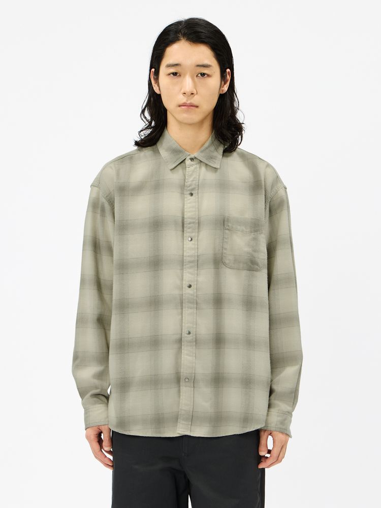 THE NORTH FACE(ザ・ノース・フェイス) ｜ロングスリーブフランネルオンブレチェックシャツ（ユニセックス）