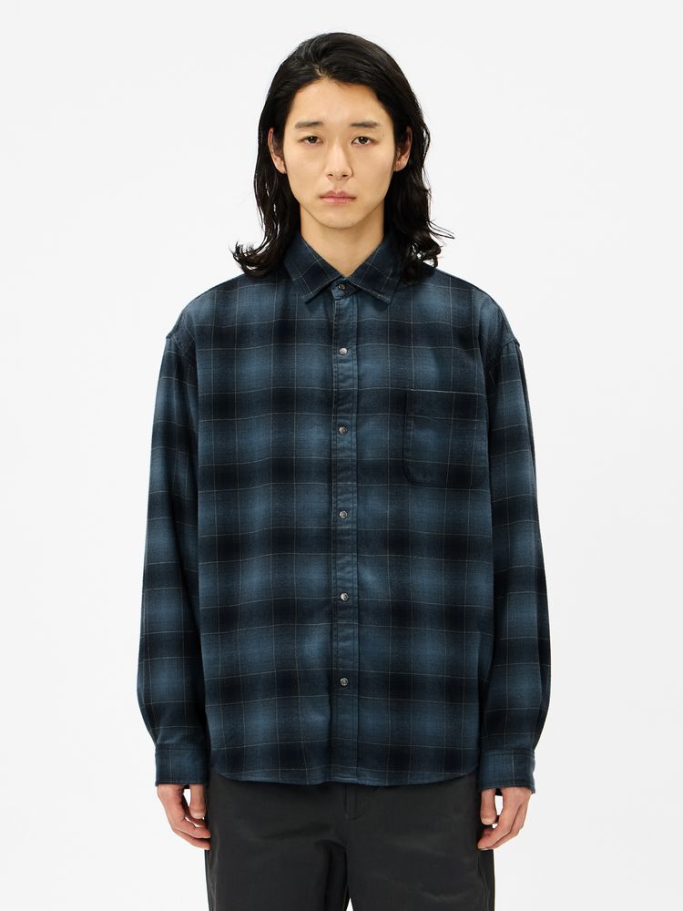THE NORTH FACE(ザ・ノース・フェイス) ｜ロングスリーブフランネルオンブレチェックシャツ（ユニセックス）