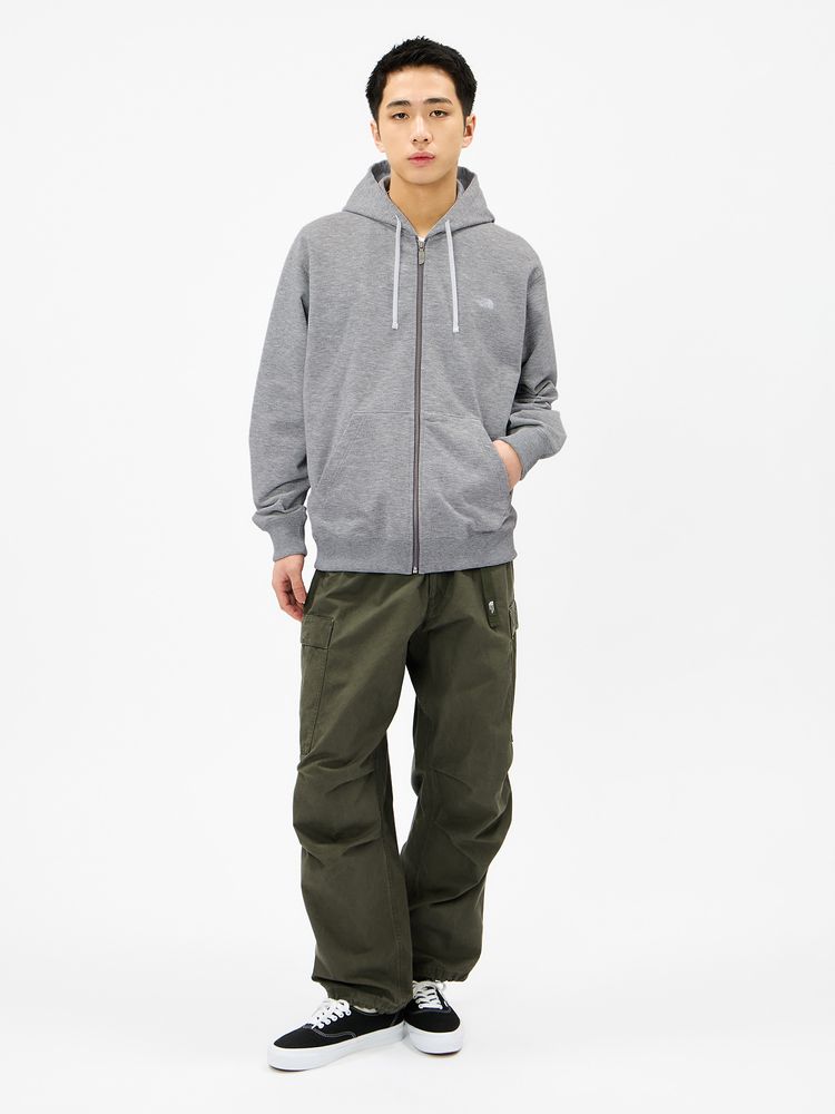 THE NORTH FACE(ザ・ノース・フェイス) ｜スモールロゴヘザースウェットフルジップフーディ（ユニセックス）