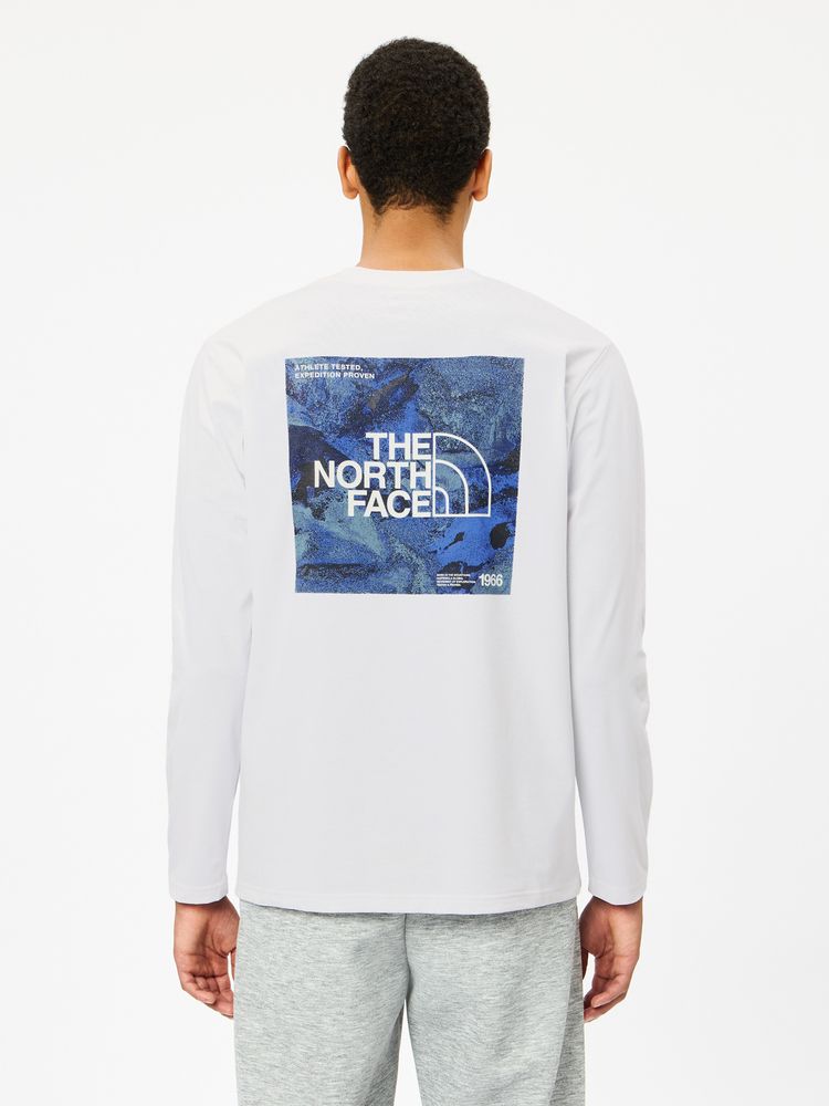 THE NORTH FACE(ザ・ノース・フェイス) ｜ロングスリーブ ES スクエアロゴティー（メンズ）
