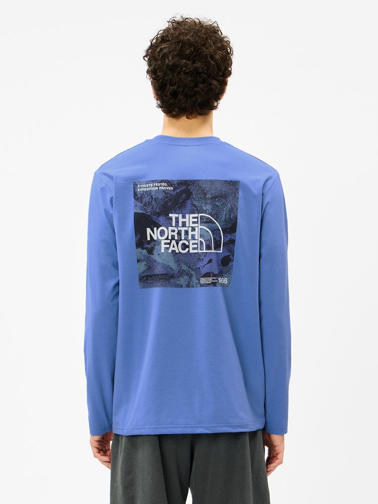 THE NORTH FACE(ザ・ノース・フェイス) ｜ロングスリーブ ES スクエアロゴティー（メンズ）