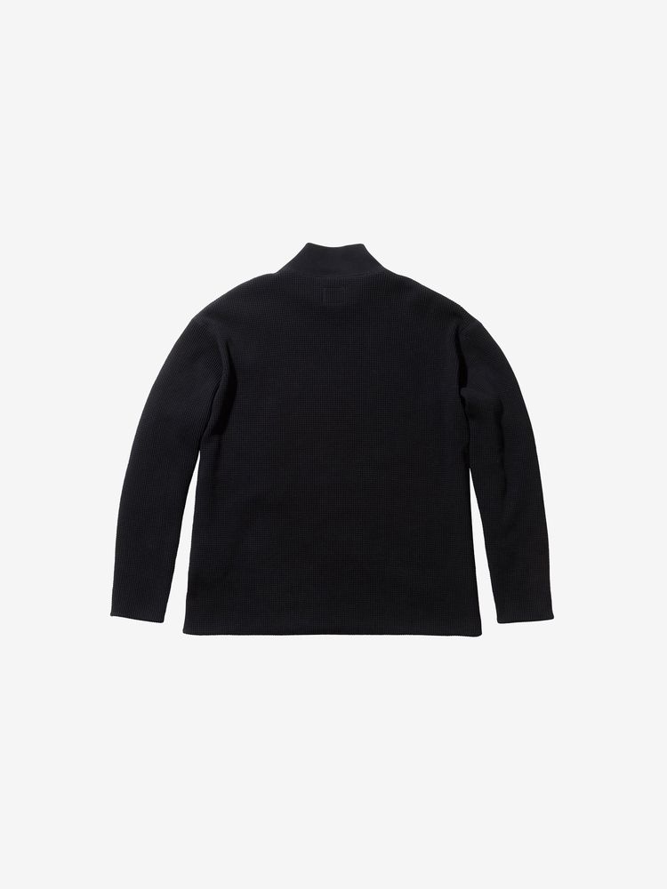 R.M.C ロングスリーブ リバーシブル ハイネック ワッフル カット