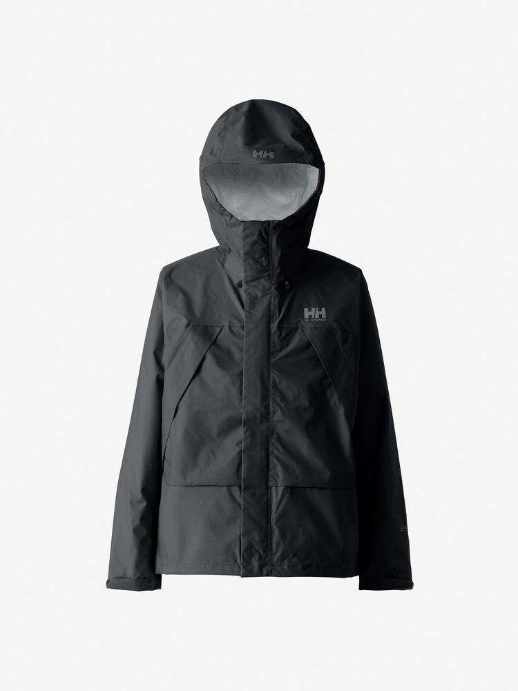 美品】HELLY HANSEN スカンザライトジャケット ブラック XL