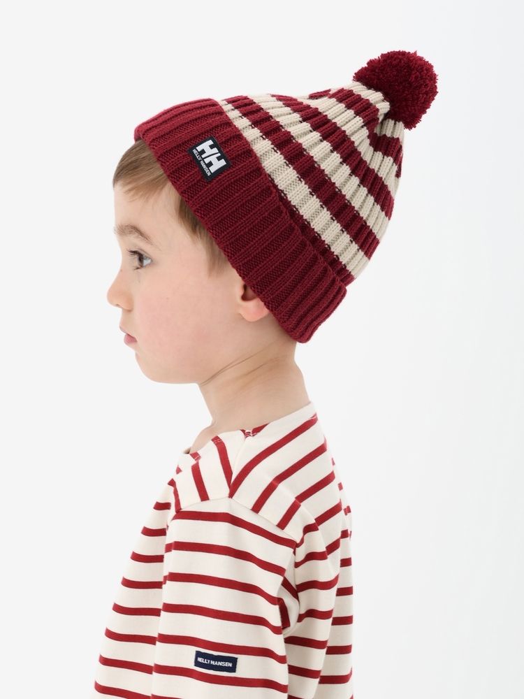 HELLY HANSEN(ヘリーハンセン) ｜ボーダーポンポンビーニー(キッズ)