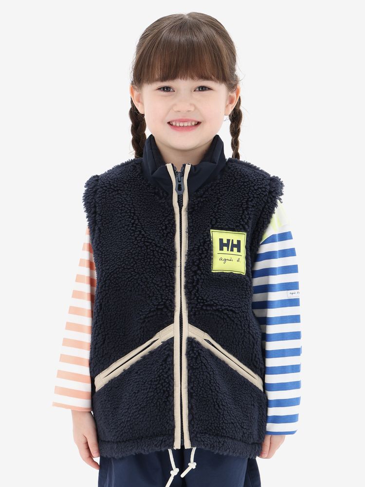 HELLY HANSEN(ヘリーハンセン) ｜HH × agnes b． コウデンシ ファイバーパイル ベスト(キッズ)