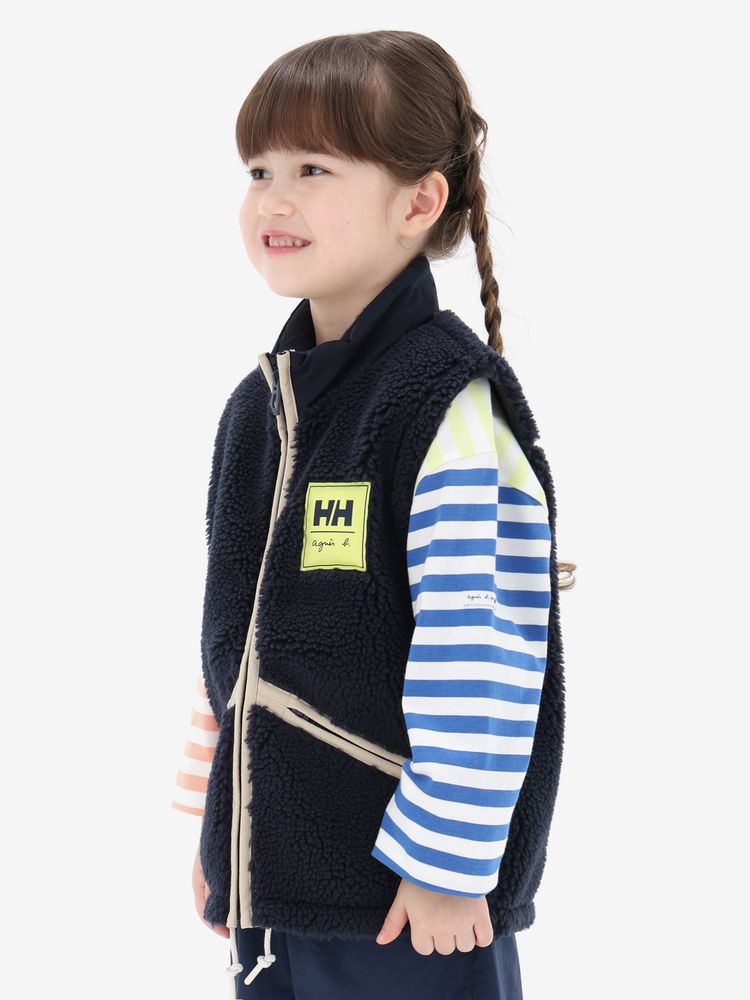 HELLY HANSEN(ヘリーハンセン) ｜HH × agnes b． コウデンシ ファイバーパイル ベスト(キッズ)