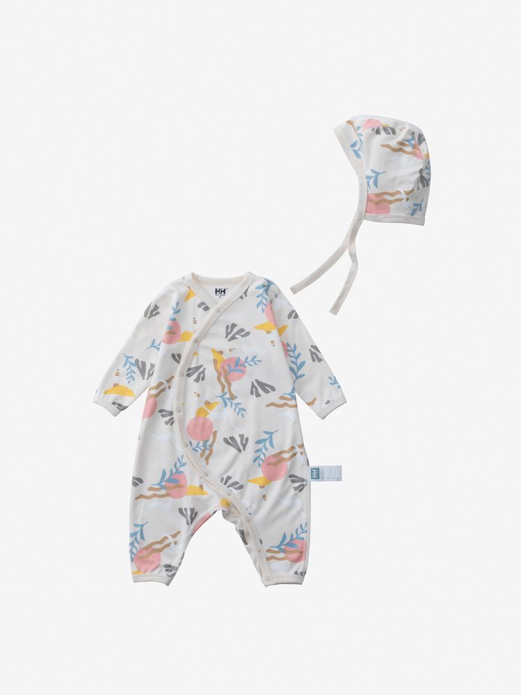 公式】マイファーストHHプリントロンパースセット（ベビー