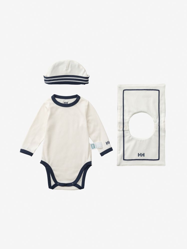HELLY HANSEN(ヘリーハンセン) ｜マイファーストHH ロングスリーブマリンロンパースセット（ベビー）