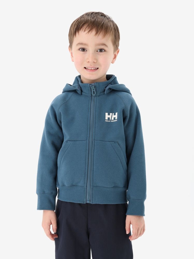 HELLY HANSEN(ヘリーハンセン) ｜ロゴフルジップスウェットフーディー（キッズ）