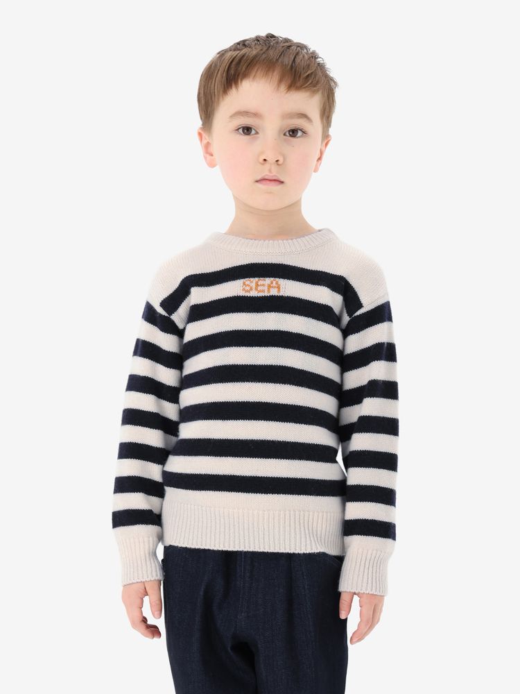 HELLY HANSEN(ヘリーハンセン) ｜マリンボーダーニットクルー（キッズ）