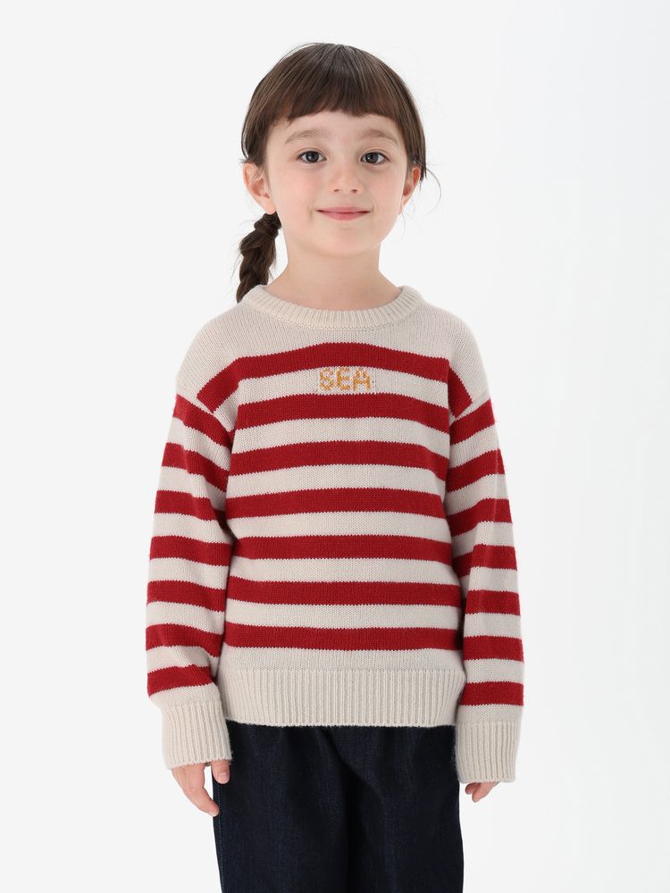 HELLY HANSEN(ヘリーハンセン) ｜マリンボーダーニットクルー（キッズ）