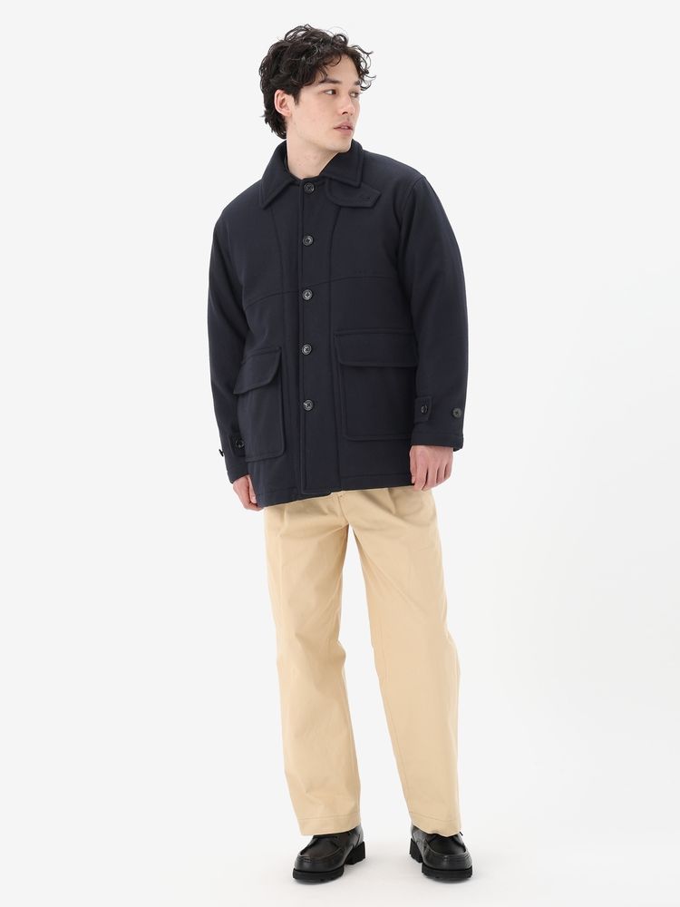 公式】R.M.Cゴアテックスウィンドストッパーメルトンピーコート