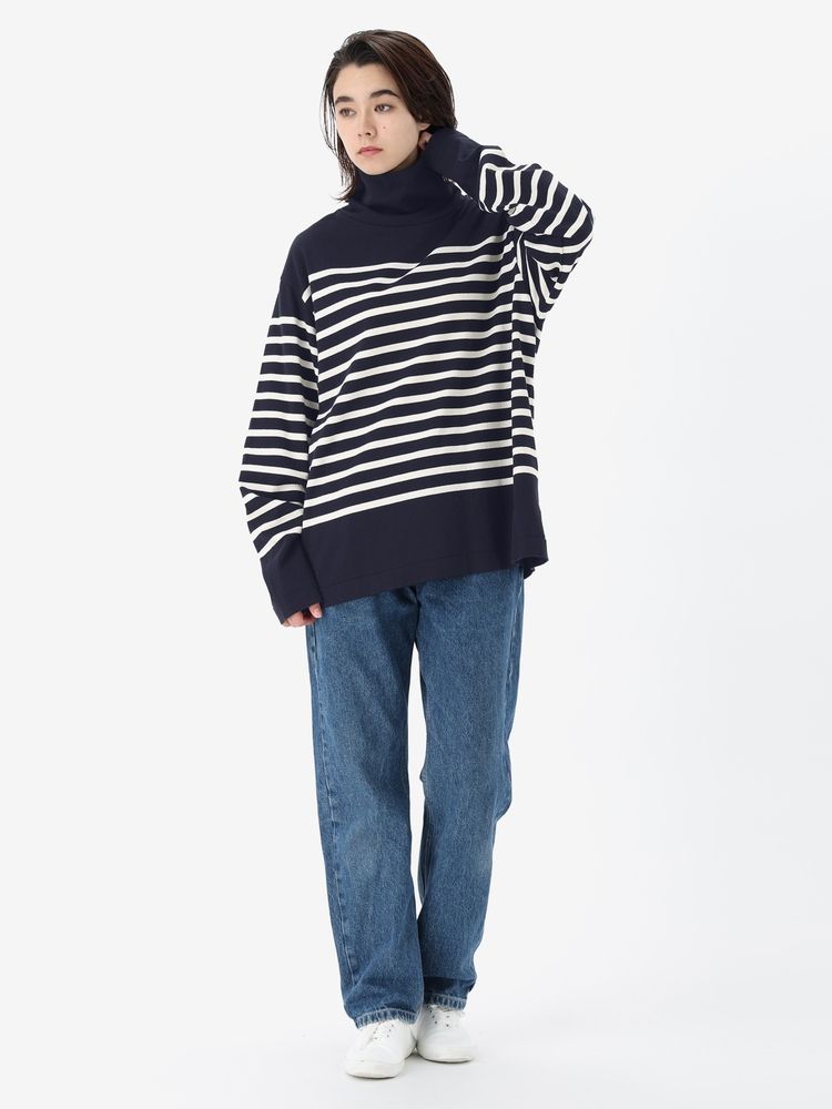 HELLY HANSEN(ヘリーハンセン) ｜ロングスリーブ R.M.C.ボーダータートルネックニットソー（ユニセックス）