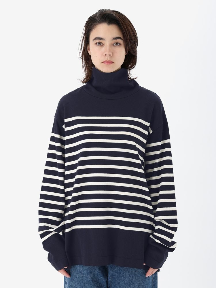 HELLY HANSEN(ヘリーハンセン) ｜ロングスリーブ R.M.C.ボーダータートルネックニットソー（ユニセックス）