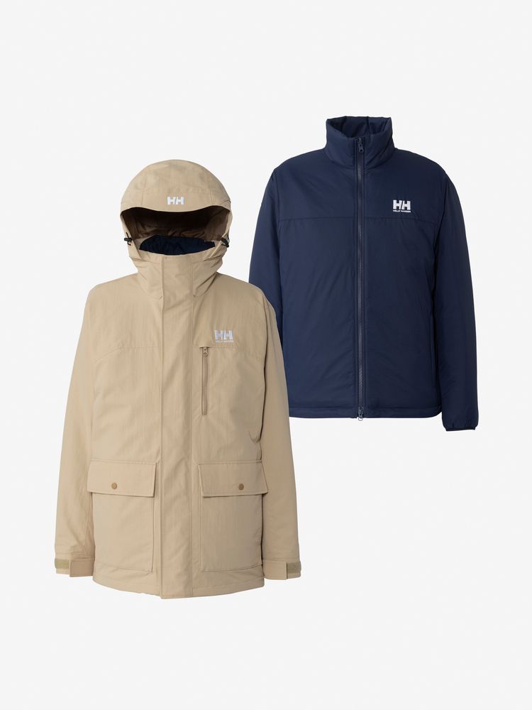 HELLY HANSEN ウェア HELLY HANSEN ヘリーハンセン メンズ スカンザ3ウェイジャケット