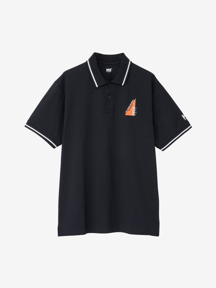 HELLY HANSEN ブラック 長袖ポロシャツ HELLY HANSEN（ヘリーハンセン） 半袖 ポロシャツ メンズ ユニセックス