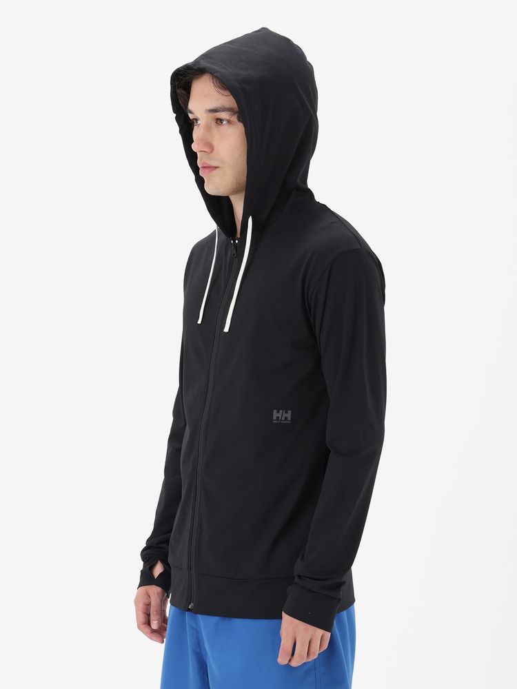 HELLY HANSEN(ヘリーハンセン) ｜ロングスリーブワンポイントロゴフルジップフーディーラッシュガード（ユニセックス）