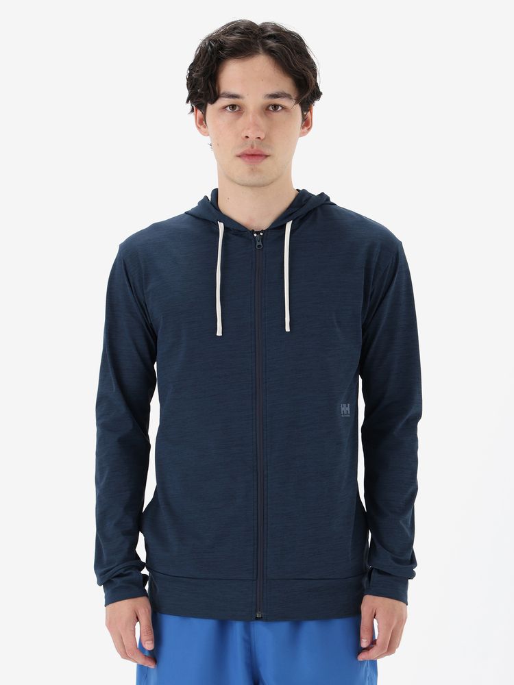HELLY HANSEN(ヘリーハンセン) ｜ロングスリーブワンポイントロゴフルジップフーディーラッシュガード（ユニセックス）