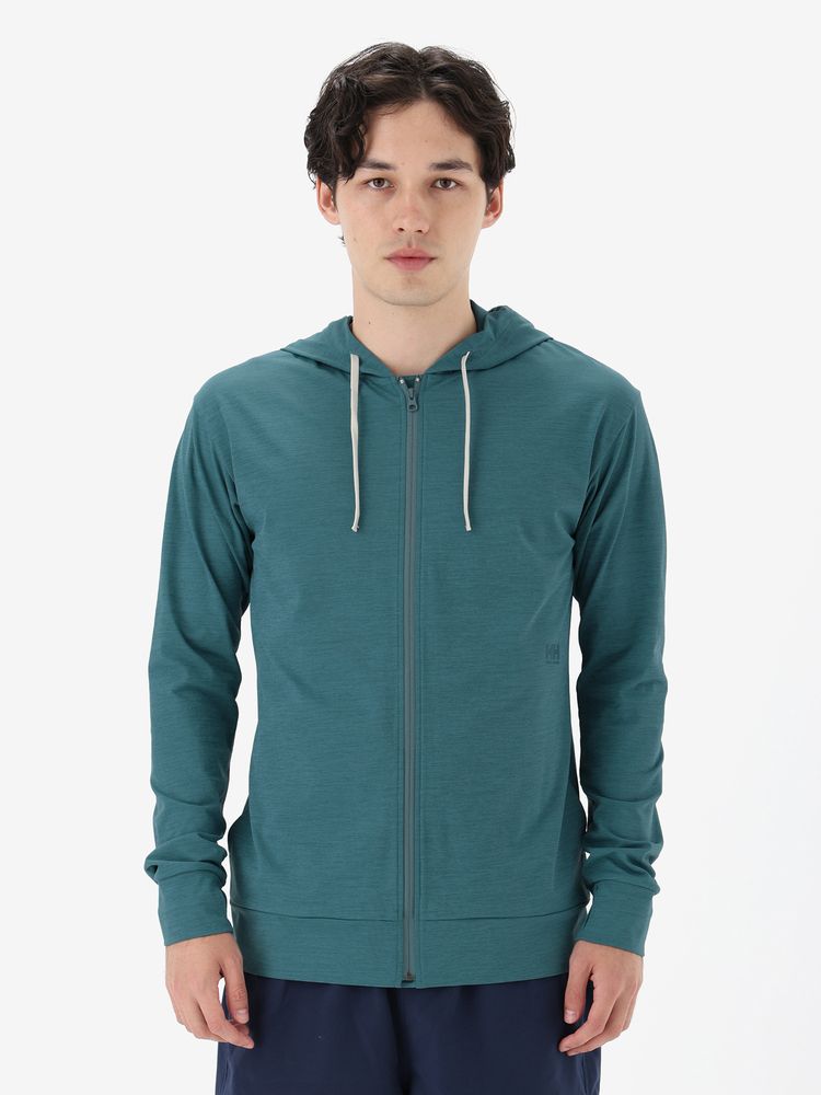 HELLY HANSEN(ヘリーハンセン) ｜ロングスリーブワンポイントロゴフルジップフーディーラッシュガード（ユニセックス）