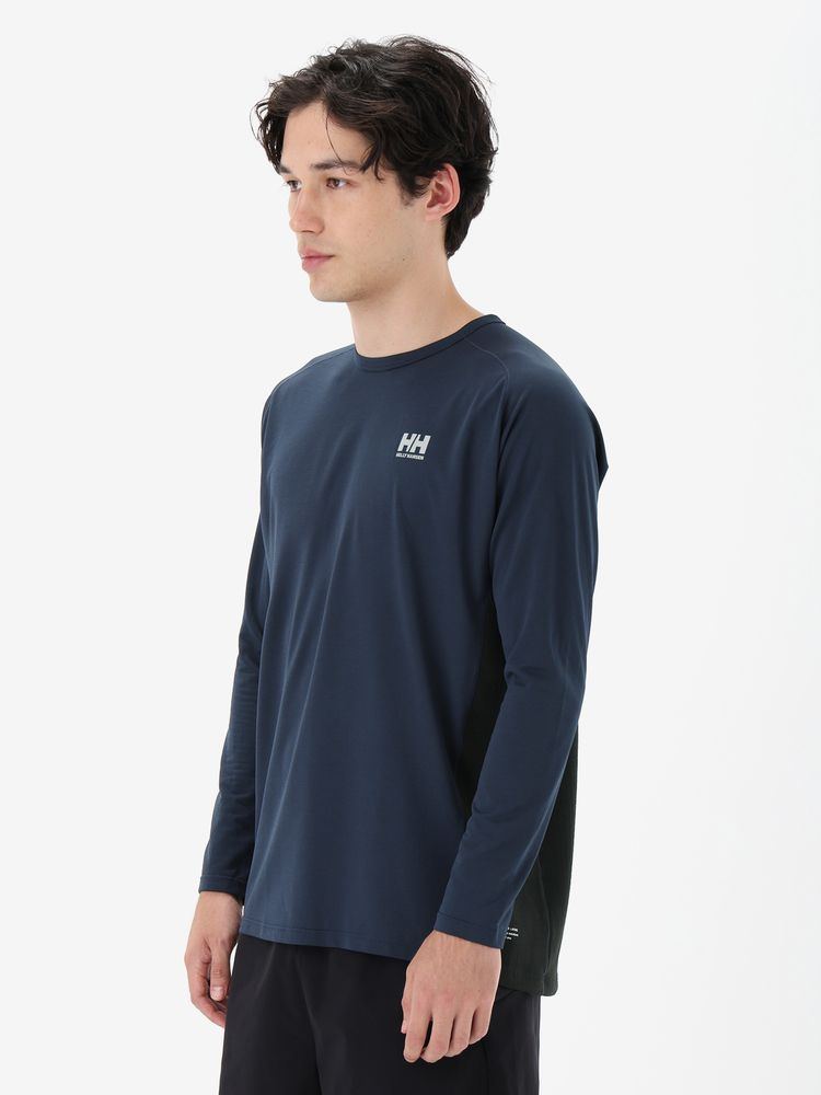 HELLY HANSEN(ヘリーハンセン) ｜ロングスリーブリファハイブリッドグリッドティー（メンズ）