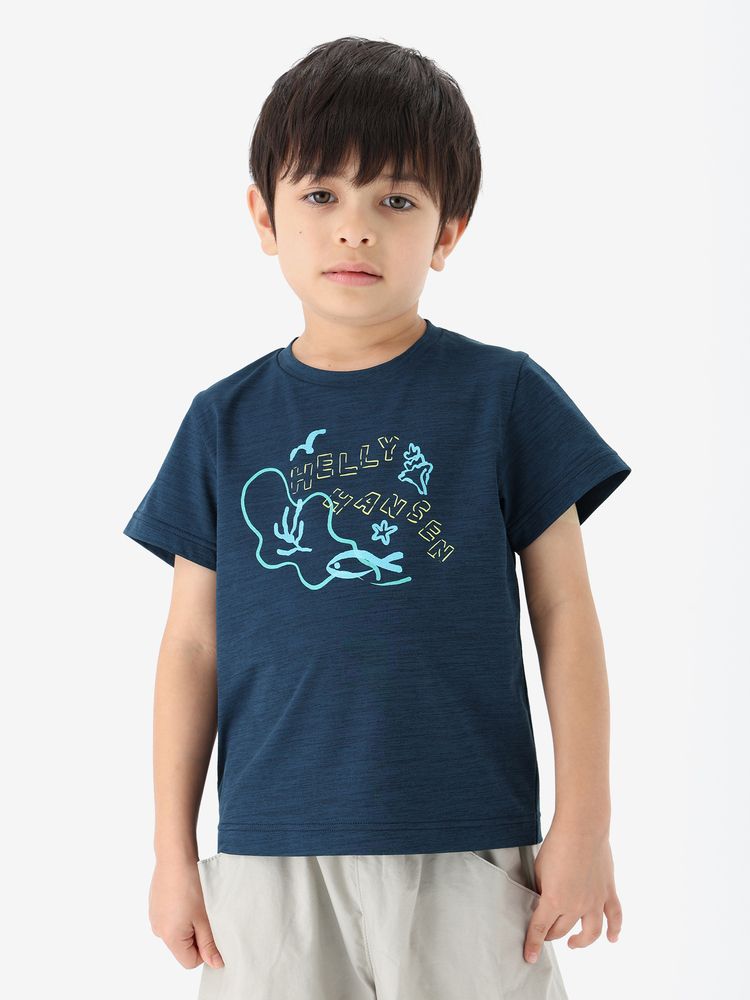 HELLY HANSEN(ヘリーハンセン) ｜ショートスリーブグラフィックラッシュガードティー（キッズ）