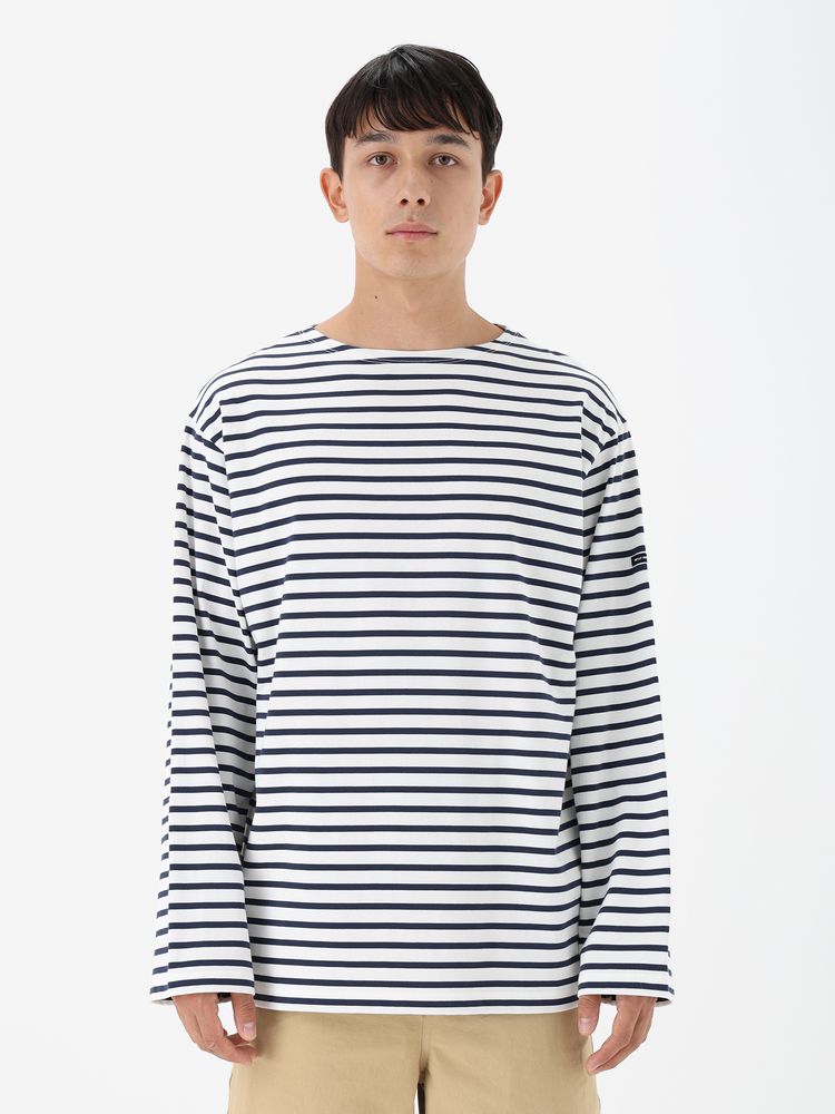 HELLY HANSEN(ヘリーハンセン) ｜ロングスリーブ HH マリンボーダーボートネックティー（メンズ）