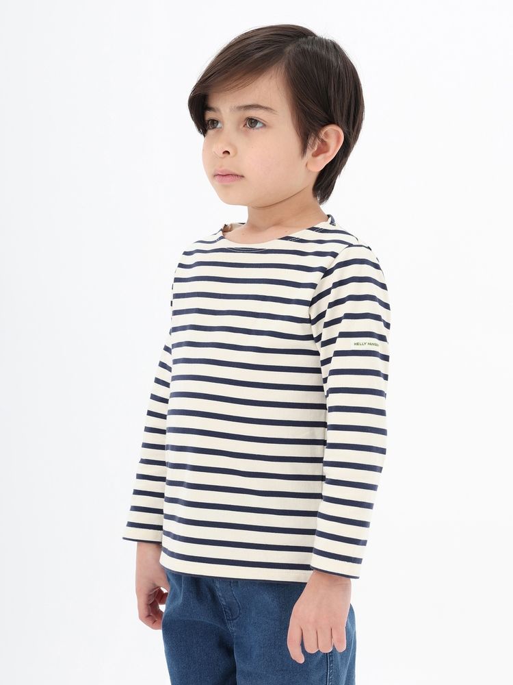 HELLY HANSEN(ヘリーハンセン) ｜ロングスリーブマリンボーダーティー（キッズ）
