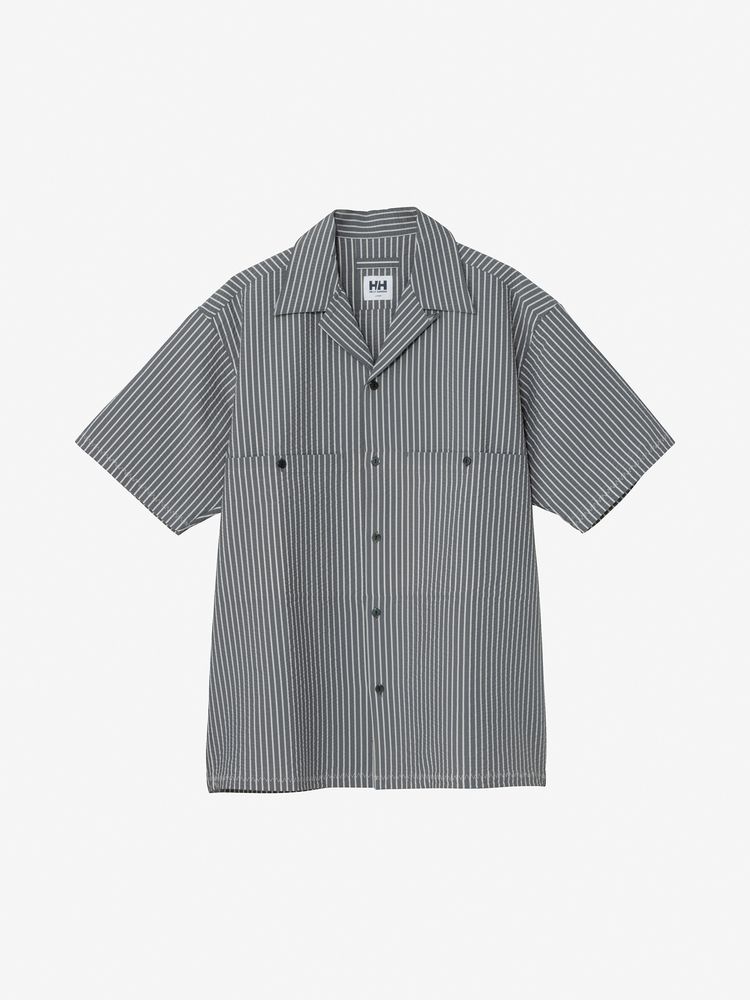 HELLY HANSEN(ヘリーハンセン) ｜ショートスリーブマリンリゾートシアサッカーシャツ(ユニセックス)