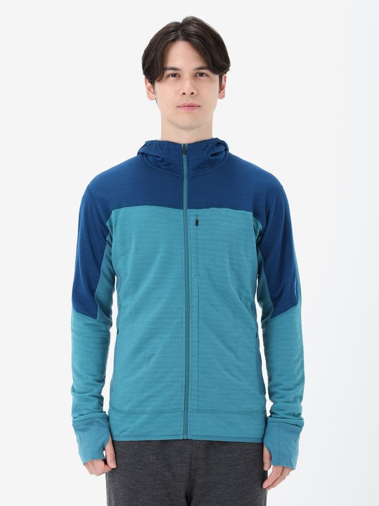 icebreaker(アイスブレーカー) ｜メリノB 300 リアルフリース ディセンダー LS ジップフーディー（メンズ）