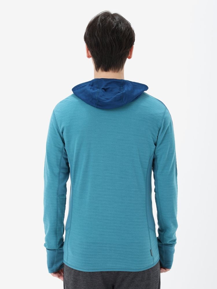 icebreaker(アイスブレーカー) ｜メリノB 300 リアルフリース ディセンダー LS ジップフーディー（メンズ）