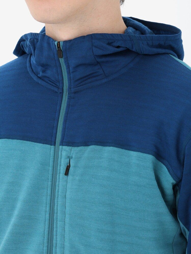 icebreaker(アイスブレーカー) ｜メリノB 300 リアルフリース ディセンダー LS ジップフーディー（メンズ）