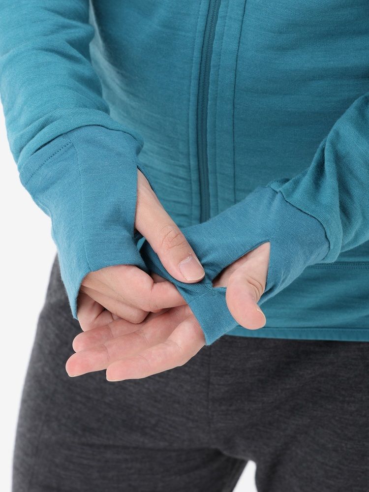 icebreaker(アイスブレーカー) ｜メリノB 300 リアルフリース ディセンダー LS ジップフーディー（メンズ）