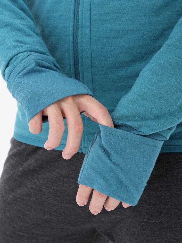 icebreaker(アイスブレーカー) ｜メリノB 300 リアルフリース ディセンダー LS ジップフーディー（メンズ）