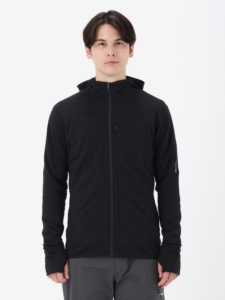 icebreaker(アイスブレーカー) ｜メリノB 300 リアルフリース ディセンダー LS ジップフーディー（メンズ）