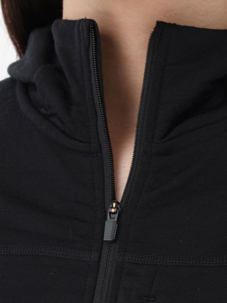 icebreaker(アイスブレーカー) ｜メリノB 300 リアルフリース ディセンダー LS ジップフーディー（レディース）