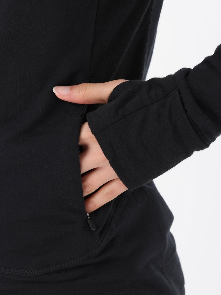 icebreaker(アイスブレーカー) ｜メリノB 300 リアルフリース ディセンダー LS ジップフーディー（レディース）