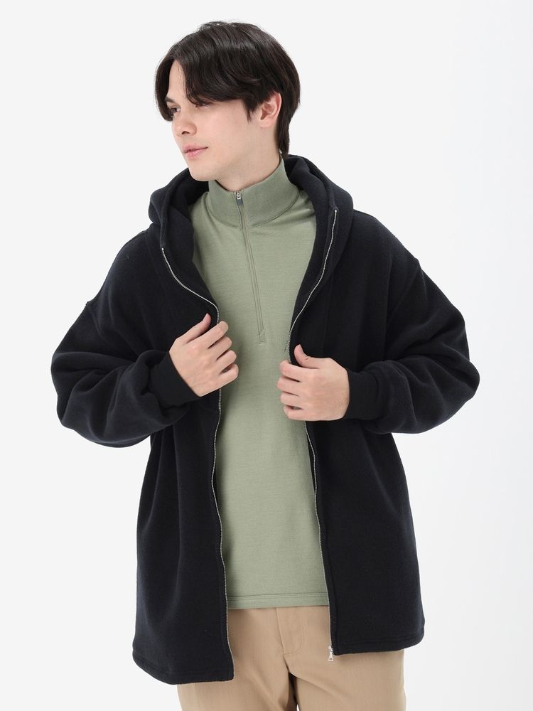 icebreaker(アイスブレーカー) ｜メリノブレンド 800 リアルフリース クラシック パイル LS ジップフーディー（ユニセックス）