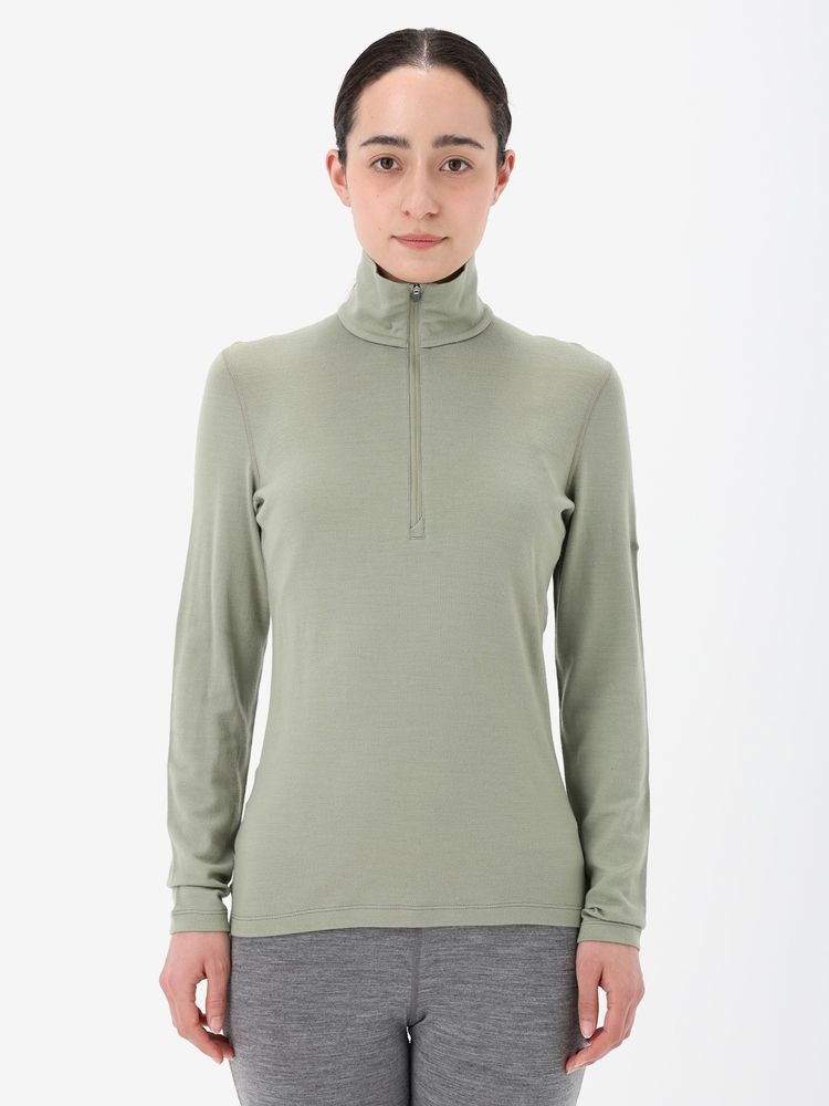 公式】メリノ 260 テック LS ハーフジップ（レディース）｜アイス