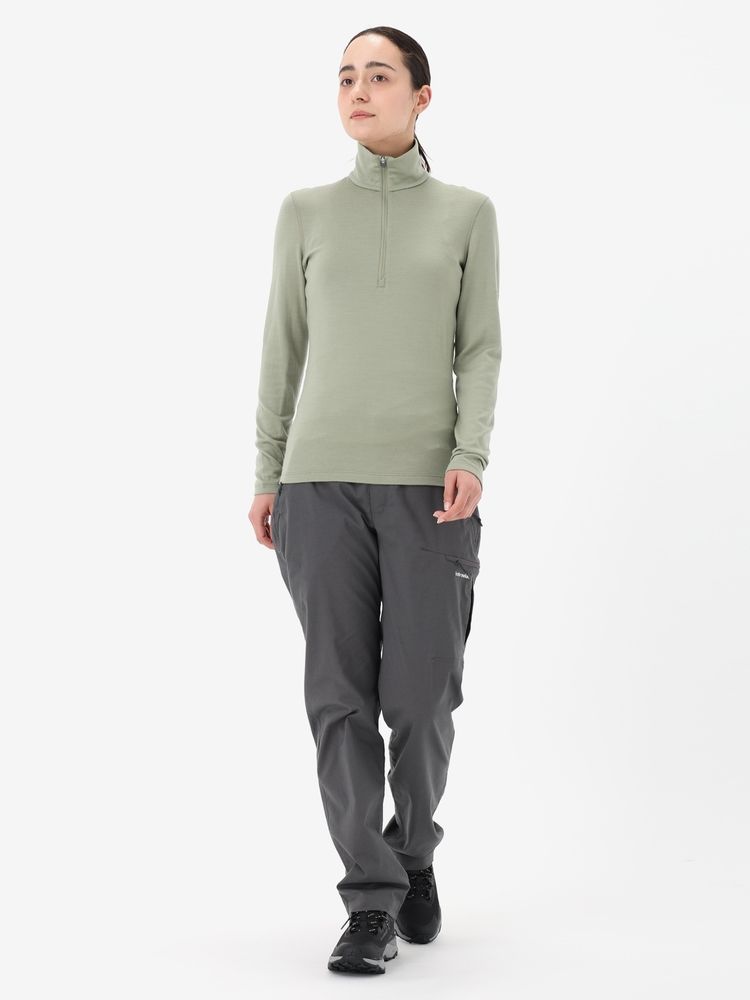 公式】メリノ 260 テック LS ハーフジップ（レディース）｜アイス